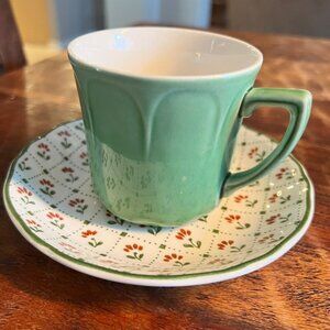 2 Royal Staffordshire English Coffee Tea Cup & Saucer